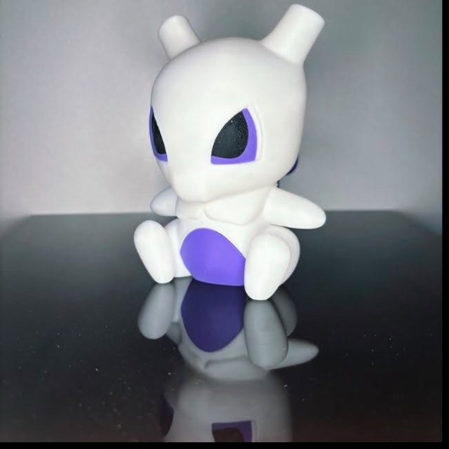 Mewtwo Chibi – impressão 3D Filamento multicor