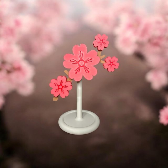 Flor de Cerejeira Decorativa – impressão 3D Filamento